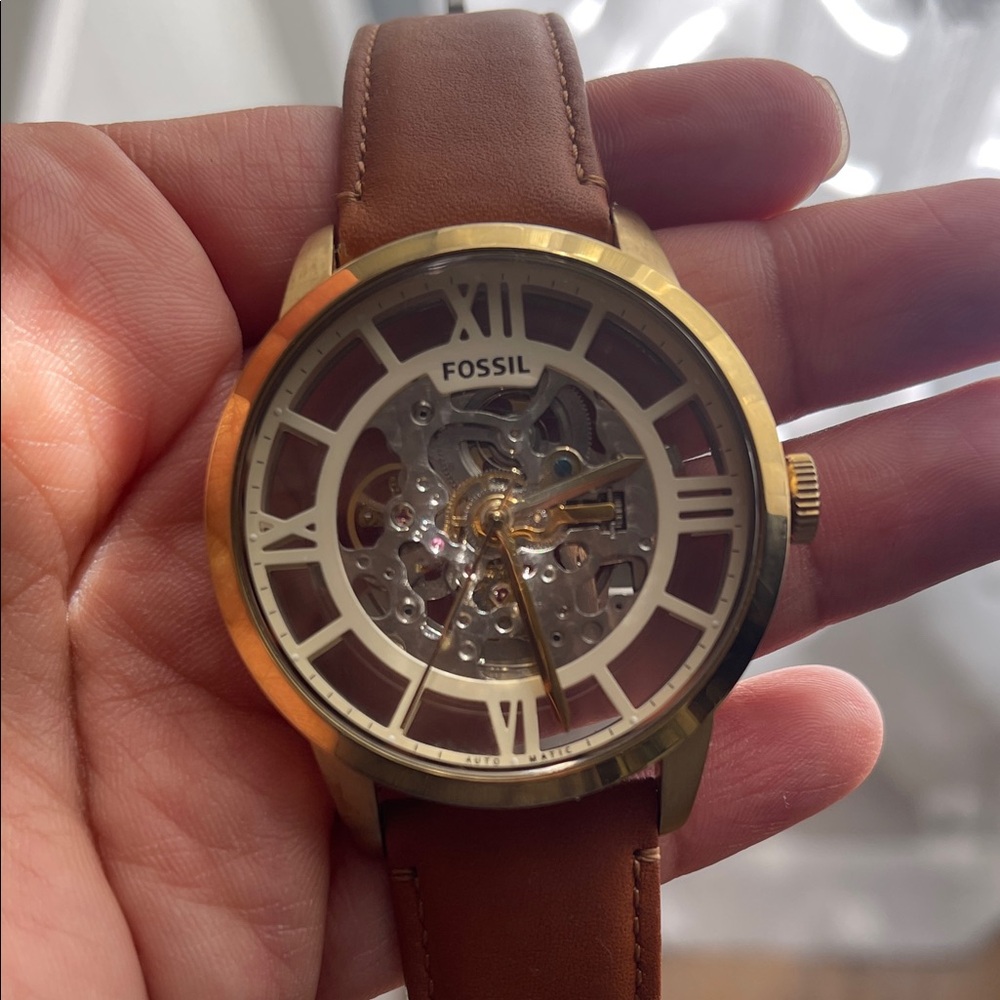 Men's Fossil Townsman Automatic Skeleton Watch ME3043
